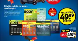 Kruidvat Gillette en Gillette Venus navulmesjes aanbieding