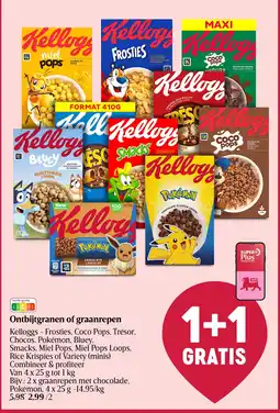 Delhaize Ontbijtgranen of graanrepelen aanbieding