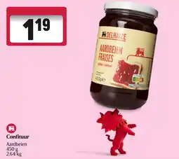 Delhaize Confituur Aardbeien aanbieding