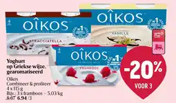 Delhaize Yoghurt op Griekse wijze, gearomatiseerd aanbieding
