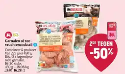 Delhaize Garnalen of zeevruchtencocktail aanbieding