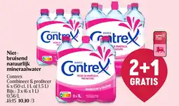 Delhaize Niet-bruisend natuurlijk mineraalwater Contrex aanbieding
