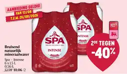 Delhaize Bruisend natuurlijk mineraalwater Spa - Intense aanbieding
