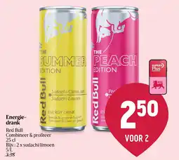 Delhaize Red Bull energiedrank aanbieding