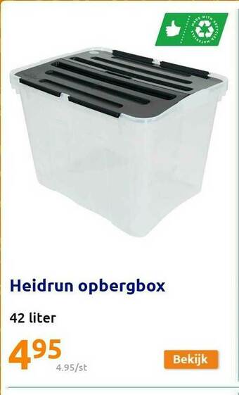 Action Heidrun Opbergbox aanbieding