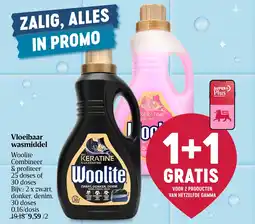 Delhaize Vloeibaar wasmiddel Woolite aanbieding