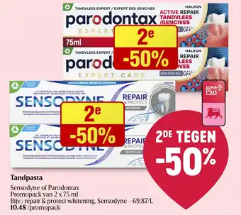 Delhaize Tandpasta aanbieding