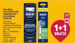 Delhaize Navulling voor elektrische tandenborstel of tandpasta (Clinical) aanbieding