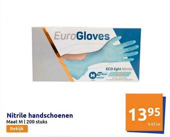 Action Nitrile Handschoenen aanbieding