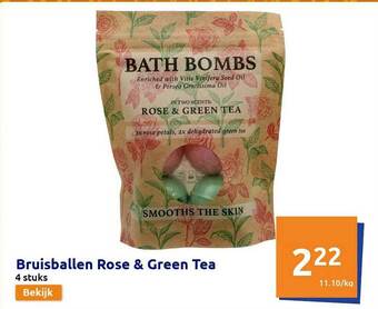 Bruisballen Rose & Green Tea