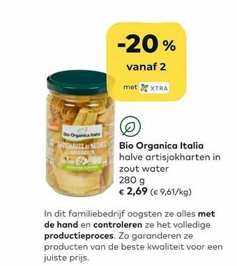 Bio Organica Italia Halve Artisjokharten In Zout Water