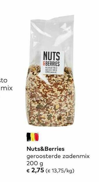 Bio Planet Nuts&berries Geroosterde Zadenmix aanbieding