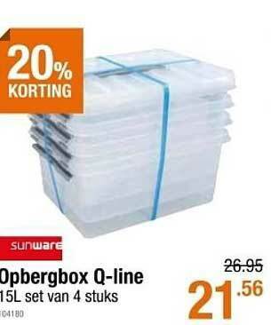 Cevo Opbergbox Q Line aanbieding