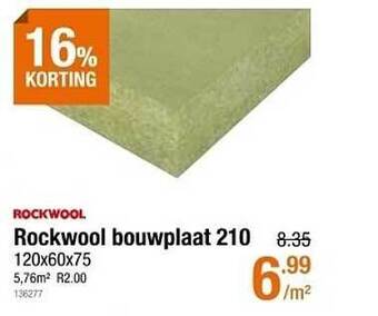 Cevo Rockwool Bouwplaat 210 aanbieding