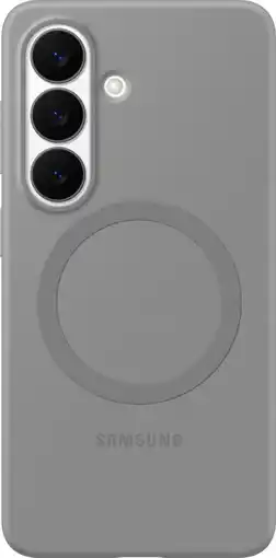 Coolblue Samsung Galaxy S26 Siliconen Back Cover met Magneet Grijs aanbieding