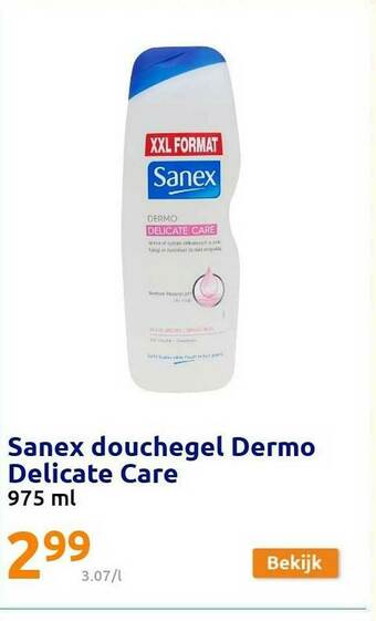 Action Sanex Douchegel Dermo Delicate Care aanbieding