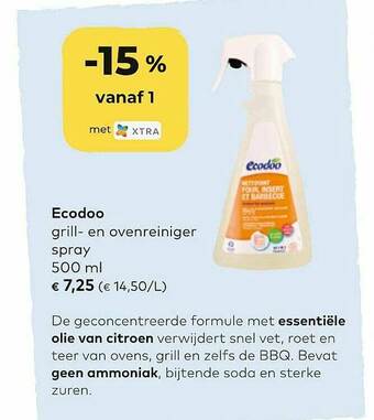 Bio Planet Ecodoo Grill En Ovenreiniger Spray aanbieding