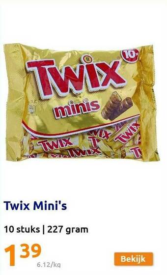 Action Twix Mini's aanbieding