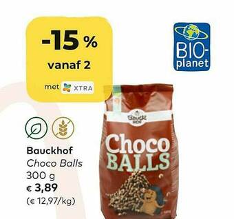 Bio Planet Bauckhof Choco Balls aanbieding