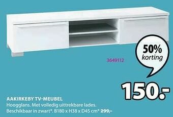 Jysk Aakirkeby tv-meubel aanbieding