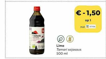 Bio Planet Lima Tamari Sojasaus aanbieding