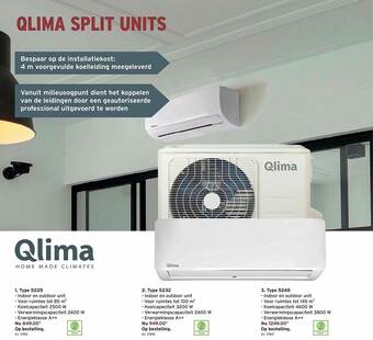GAMMA Qlima Split Units aanbieding