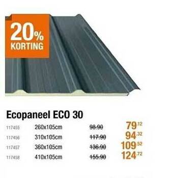 Cevo Ecopaneel Eco 30 aanbieding