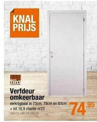 Cevo Verfdeur Omkeerbaar aanbieding
