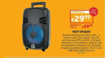 Trafic Party Speaker aanbieding