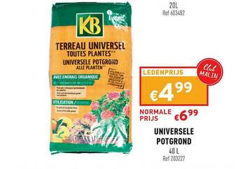 Trafic Universele Potgrond aanbieding
