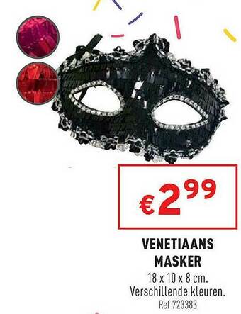 Trafic Venetiaans Masker aanbieding