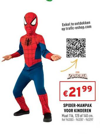 Trafic Spider Manpak Voor Kinderen aanbieding