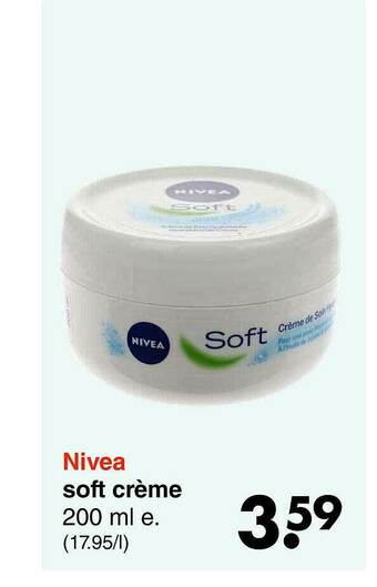 Wibra Nivea Soft Crème aanbieding
