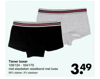 Wibra Tiener Boxer aanbieding