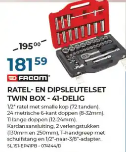 Meno Pro Ratel- en dipsleutelset twin box aanbieding