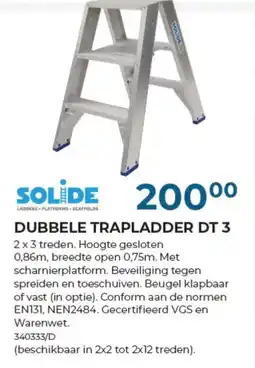 Meno Pro Dubbele trapladder dt 3 aanbieding