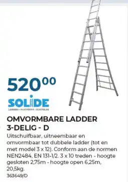 Meno Pro Omvormbare ladder 3-delig - d aanbieding