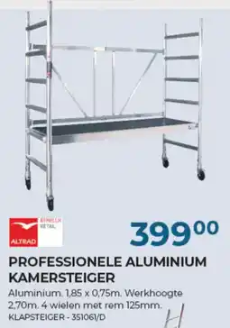 Meno Pro professionele aluminium kamersteiger aanbieding