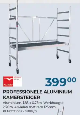 Professionele aluminium kamersteiger