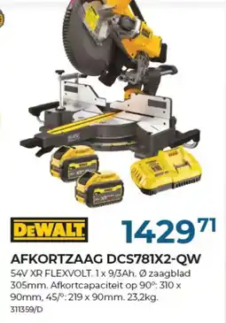 Meno Pro Af kort zaag dcs781x2-qw aanbieding