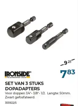 Meno Pro Set van 3 stuks dopadapters aanbieding