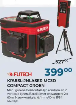 Meno Pro Kruislijnlaser mc3d compact groen aanbieding