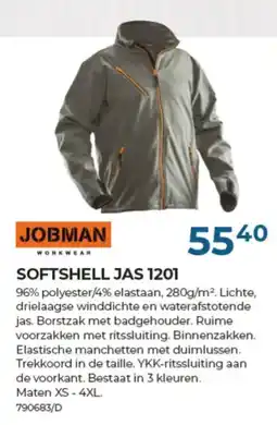 Meno Pro Softshell jas 1201 aanbieding