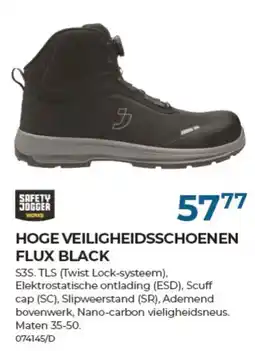 Meno Pro Hoge veiligheidsschoenen flux black aanbieding