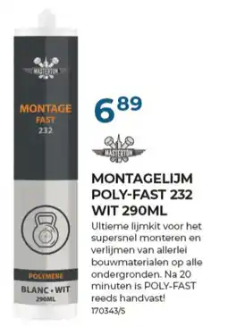Meno Pro Montagelijm poly-fast 232 aanbieding