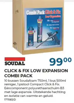 Meno Pro Click & fix low expansion combi pack aanbieding