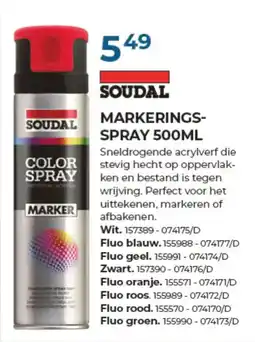 Meno Pro soudal markerings-spray aanbieding