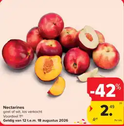 Carrefour Market Nectarines aanbieding