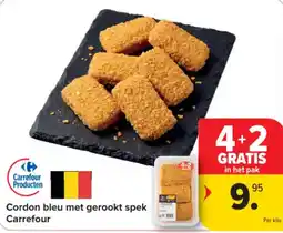 Carrefour Market Cordon bleu met gerookt spek Carrefour aanbieding