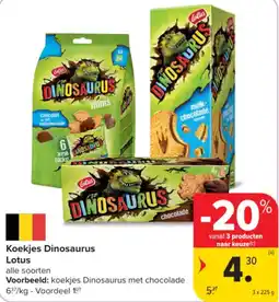 Carrefour Market Koekjes Dinosaurus aanbieding